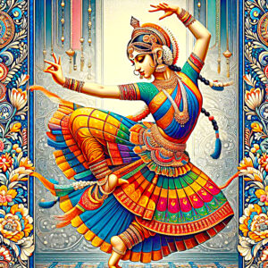 The elegant dance mudra